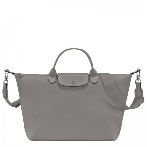 Torebka Męskie Longchamp Le Pliage Xtra L Leather Turtledove | PL7481IL