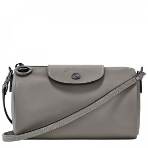 Torebki Małe Damskie Longchamp Le Pliage Xtra XS Crossbody Leather Turtledove | PL9295FD