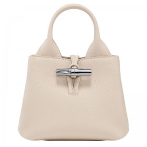 Torebki Małe Damskie Longchamp Le Roseau XS Handbag Leather Paper | PL9329XY