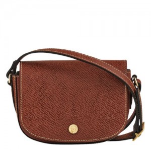 Torebki Małe Damskie Longchamp Épure XS Crossbody Leather Brązowe | PL9266PJ