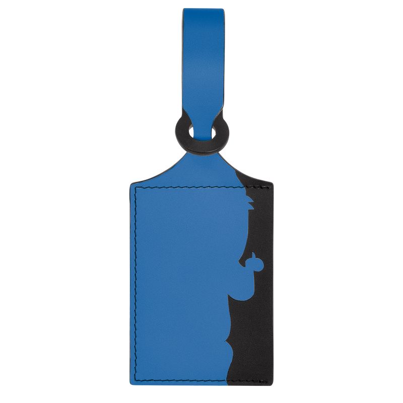 Akcesoria Damskie Longchamp LGP Travel Luggage tag Leather Cobalt | PL8234KO