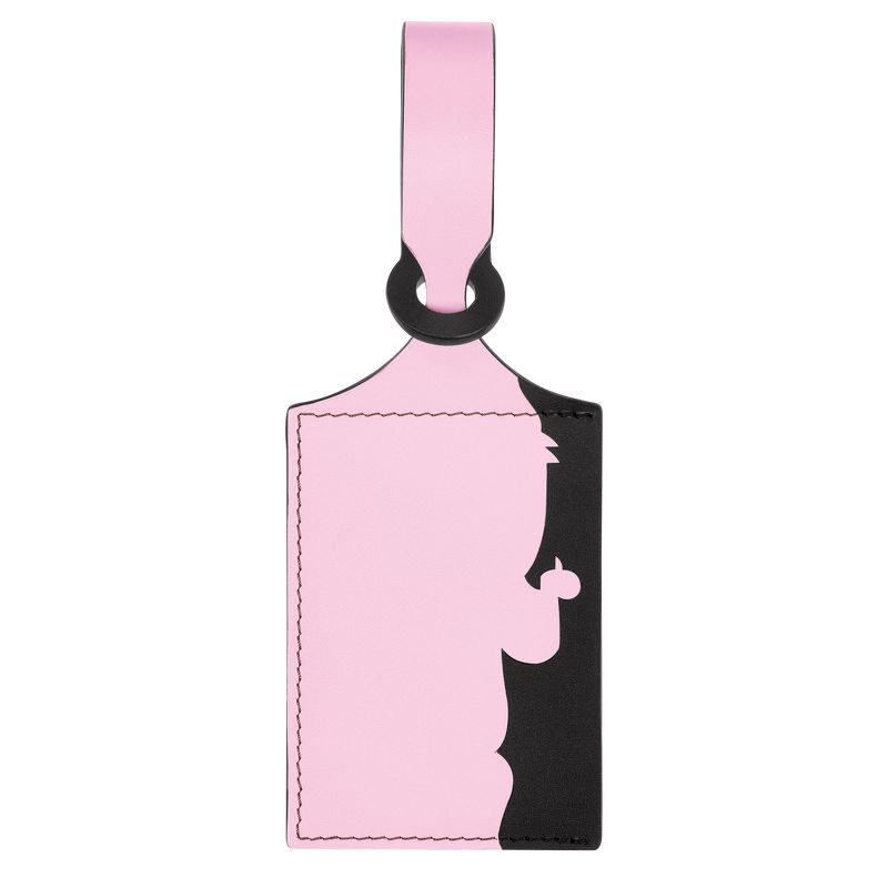 Akcesoria Damskie Longchamp LGP Travel Luggage tag Leather Różowe | PL8233JP