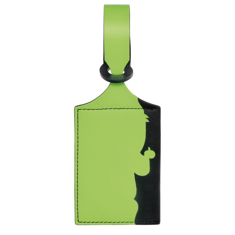 Akcesoria Damskie Longchamp LGP Travel Luggage tag Leather Zielone Głęboka | PL8219EB