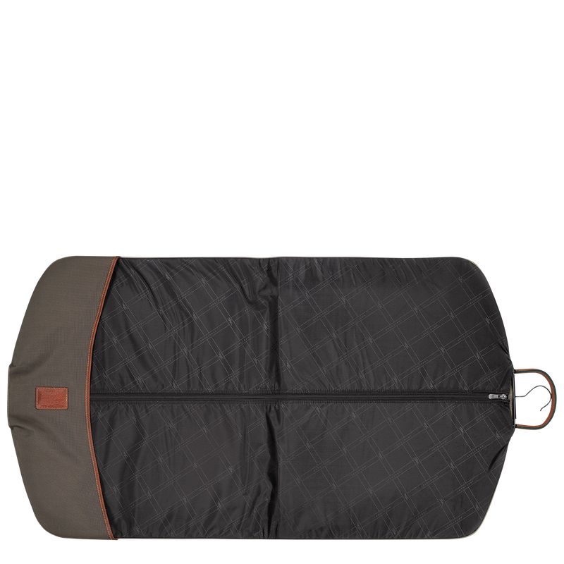 Akcesoria Męskie Longchamp Boxford Garment cover Recycled canvas Brązowe | PL7137DF