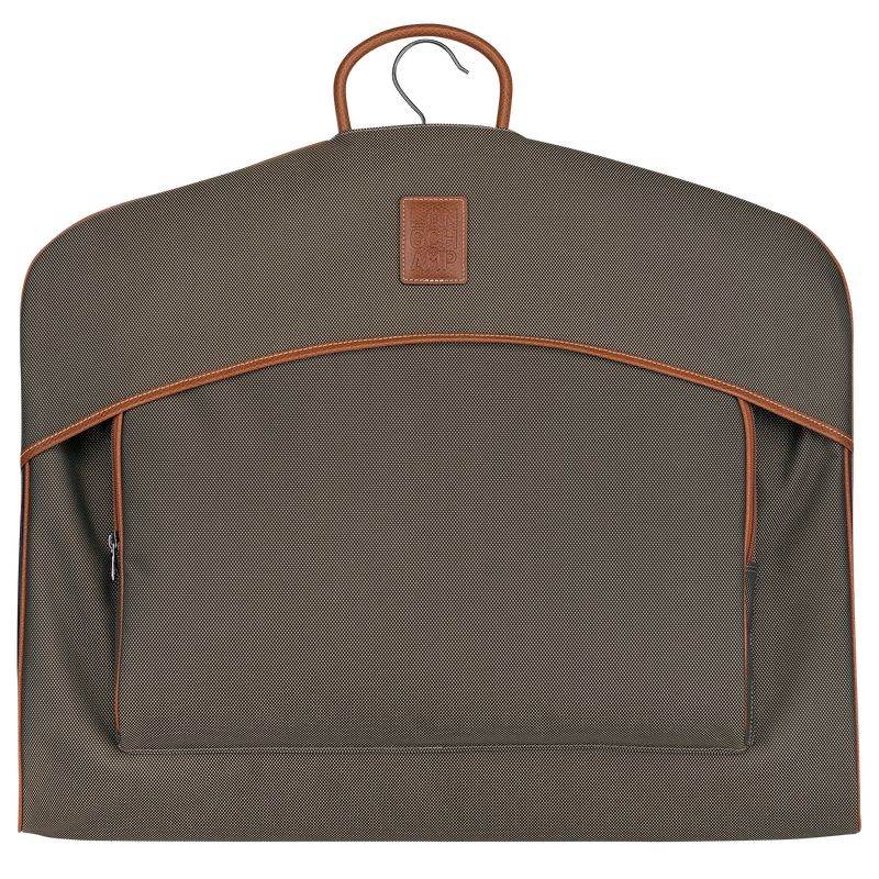 Akcesoria Męskie Longchamp Boxford Garment cover Recycled canvas Brązowe | PL7137DF