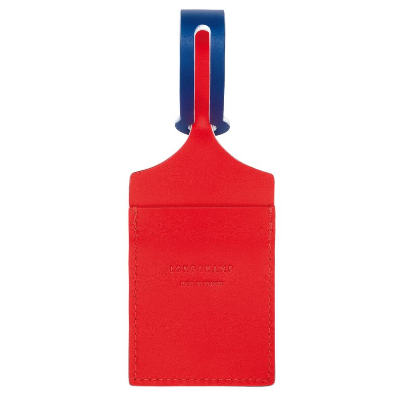 Akcesoria Męskie Longchamp LGP Travel Luggage tag Leather Czerwone | PL7139GS