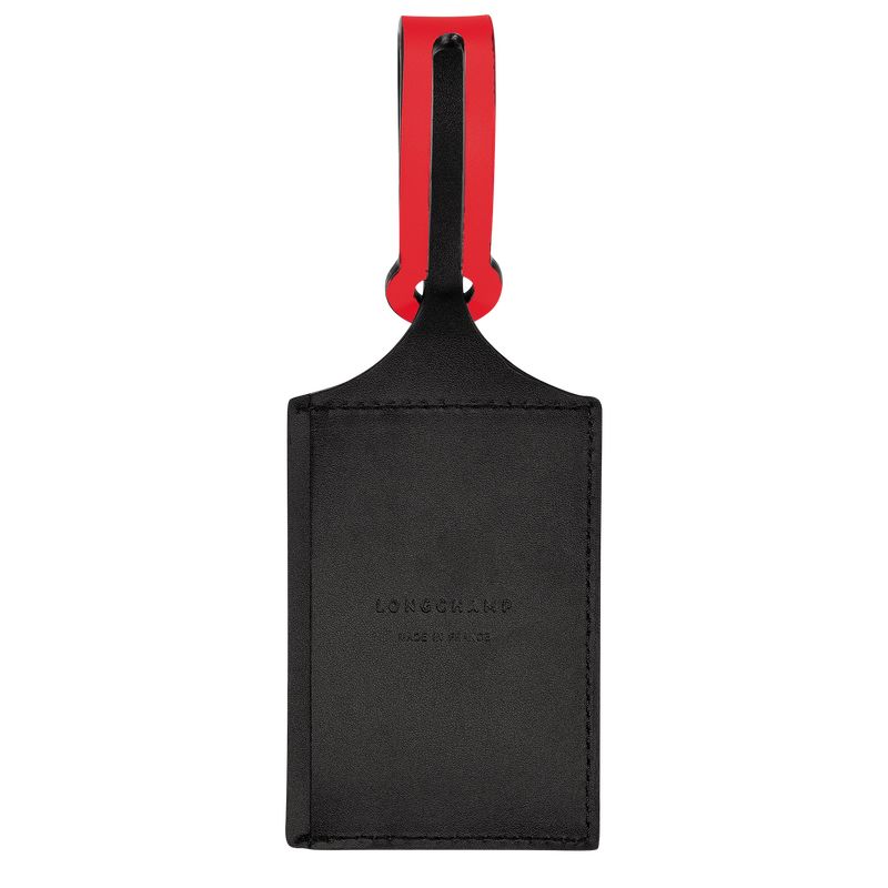 Akcesoria Męskie Longchamp LGP Travel Luggage tag Leather Czerwone | PL7133OK