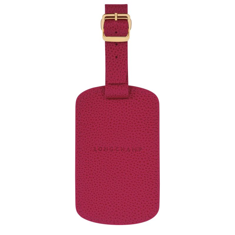 Akcesoria Męskie Longchamp Le FoulonnÉ Luggage tag Leather Beetroot | PL7121RV