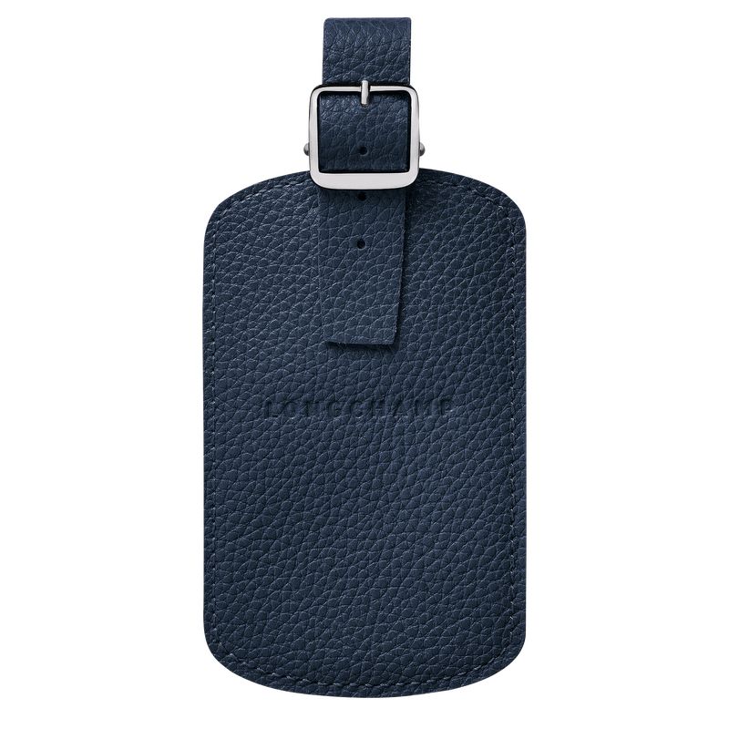 Akcesoria Męskie Longchamp Le FoulonnÉ Luggage tag Leather Granatowe | PL7117IL