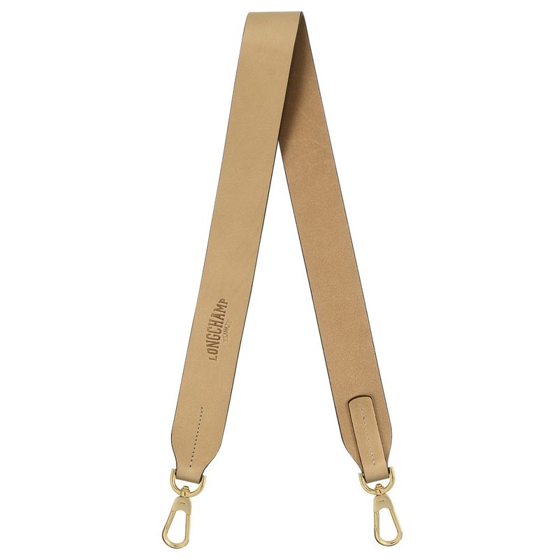 Akcesoria Męskie Longchamp Shoulder strap Leather Vegetal | PL7447AH