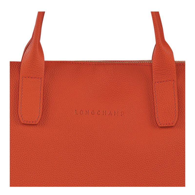 Aktówka Damskie Longchamp Le FoulonnÉ S Leather Paprika | PL8655VR