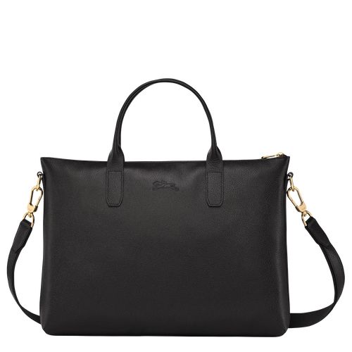 Aktówka Damskie Longchamp Le FoulonnÉ S Leather Czarne | PL8652ZU