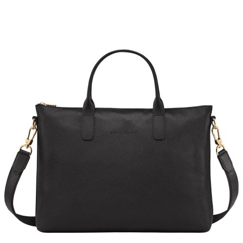 Aktówka Damskie Longchamp Le FoulonnÉ S Leather Czarne | PL8652ZU