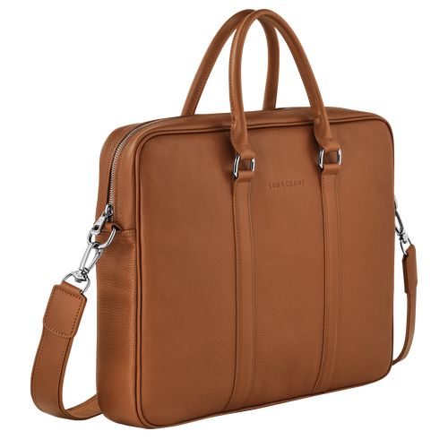 Aktówka Damskie Longchamp Le FoulonnÉ S Leather Caramel | PL8650KO