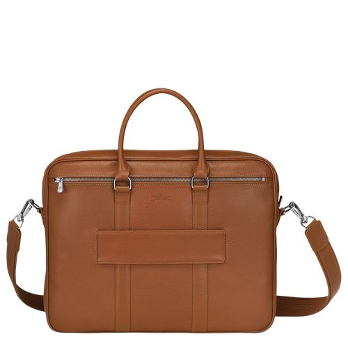 Aktówka Damskie Longchamp Le FoulonnÉ S Leather Caramel | PL8650KO