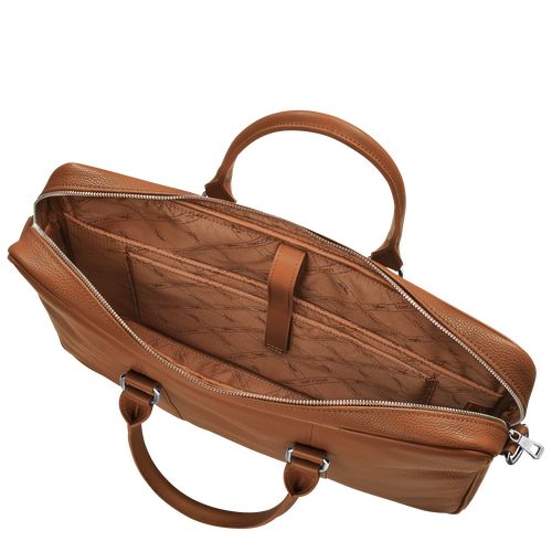 Aktówka Damskie Longchamp Le FoulonnÉ S Leather Caramel | PL8650KO