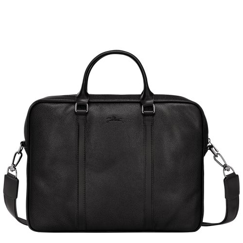 Aktówka Męskie Longchamp Le FoulonnÉ XS Leather Czarne | PL7613XY