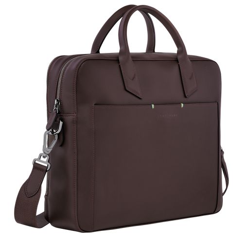 Aktówka Męskie Longchamp sur Seine M Leather Mocha | PL7609JP