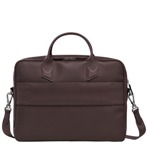 Aktówka Męskie Longchamp sur Seine M Leather Mocha | PL7609JP