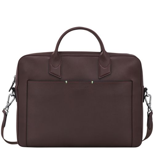 Aktówka Męskie Longchamp sur Seine M Leather Mocha | PL7609JP