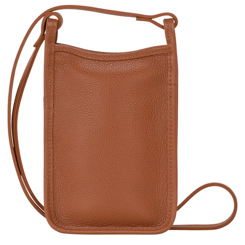 Etui Damskie Longchamp Le FoulonnÉ 1 Leather Caramel | PL8433OK