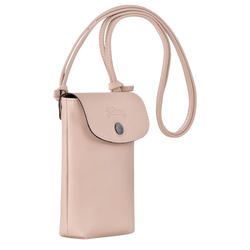 Etui Damskie Longchamp Le Pliage Xtra with leather lace Leather Nude | PL8393XY