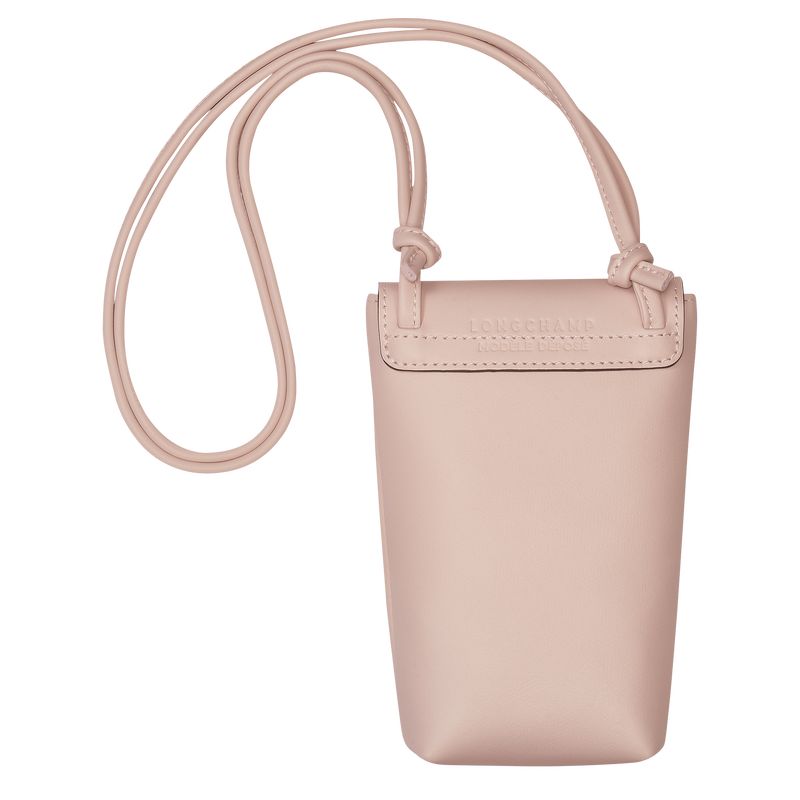 Etui Damskie Longchamp Le Pliage Xtra with leather lace Leather Nude | PL8393XY