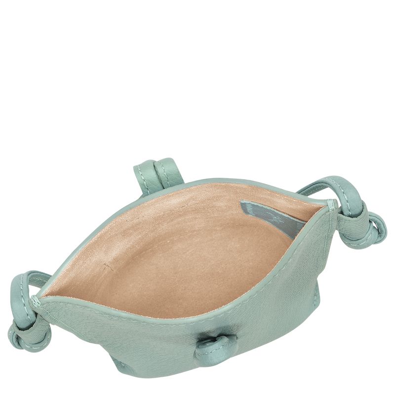 Etui Damskie Longchamp Le Roseau 1 Leather Celadon | PL8408JP