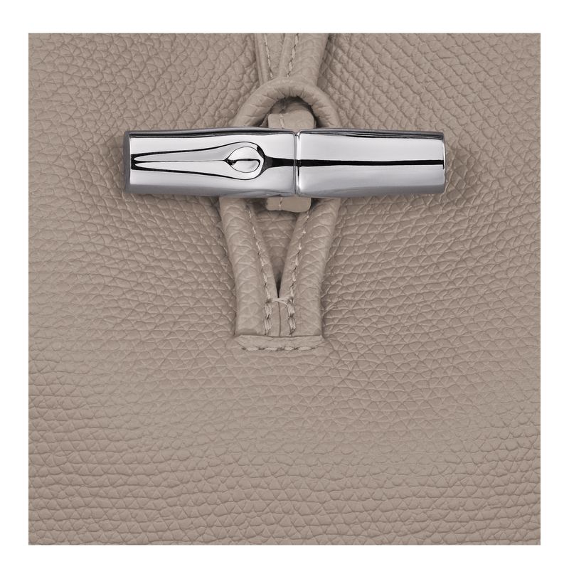 Etui Damskie Longchamp Le Roseau Leather Clay | PL8608NW