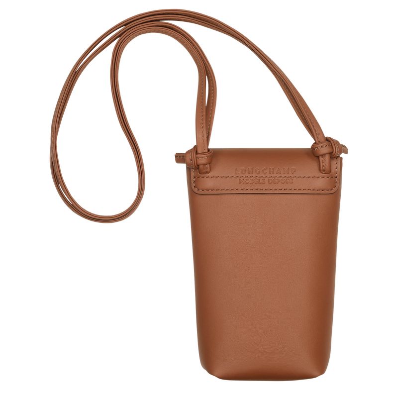 Etui Męskie Longchamp Le Pliage Xtra with leather lace Cognac | PL7429IL