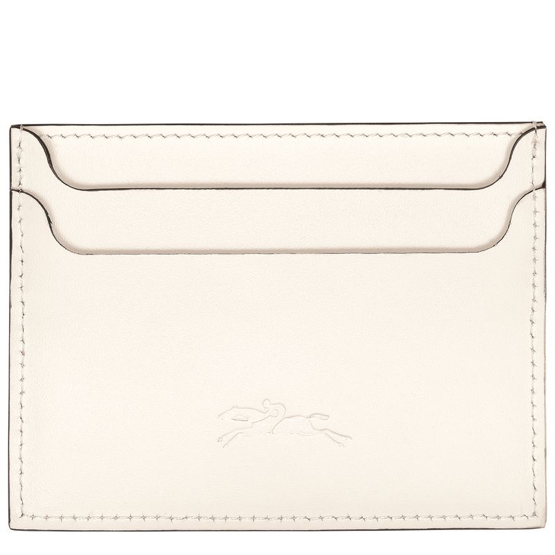 Etui na Karty Damskie Longchamp Le FoulonnÉ Leather Ecru | PL8533TC