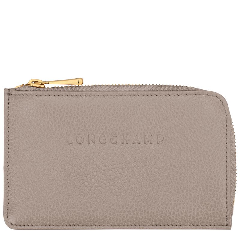 Etui na Karty Damskie Longchamp Le FoulonnÉ Leather Turtledove | PL8516DF