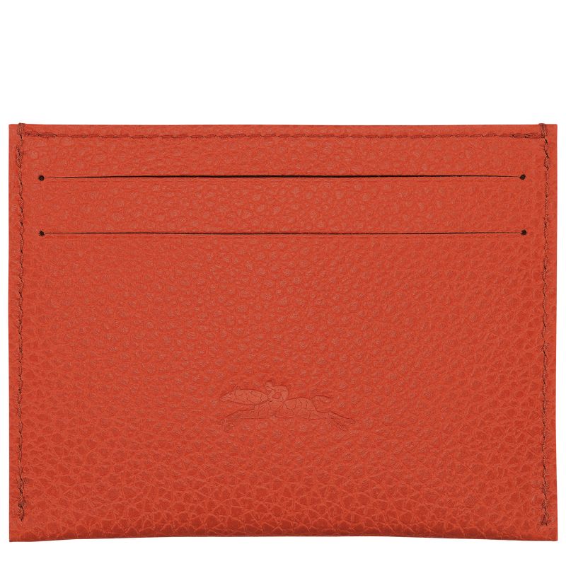 Etui na Karty Damskie Longchamp Le FoulonnÉ Leather Paprika | PL8503MQ