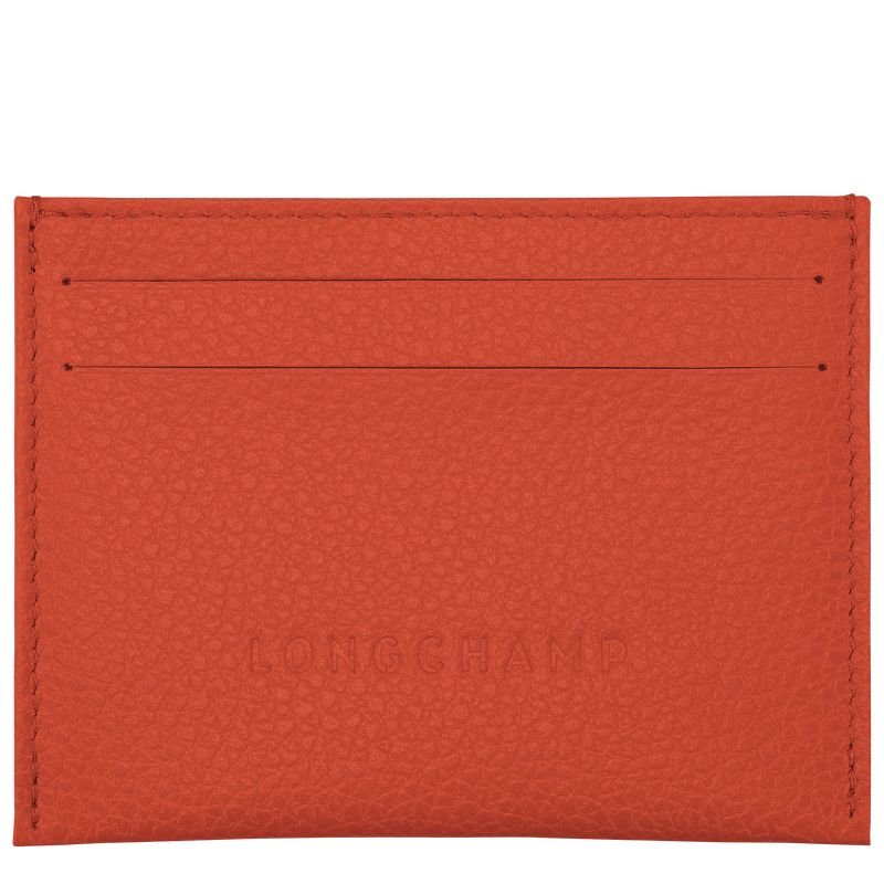 Etui na Karty Damskie Longchamp Le FoulonnÉ Leather Paprika | PL8503MQ