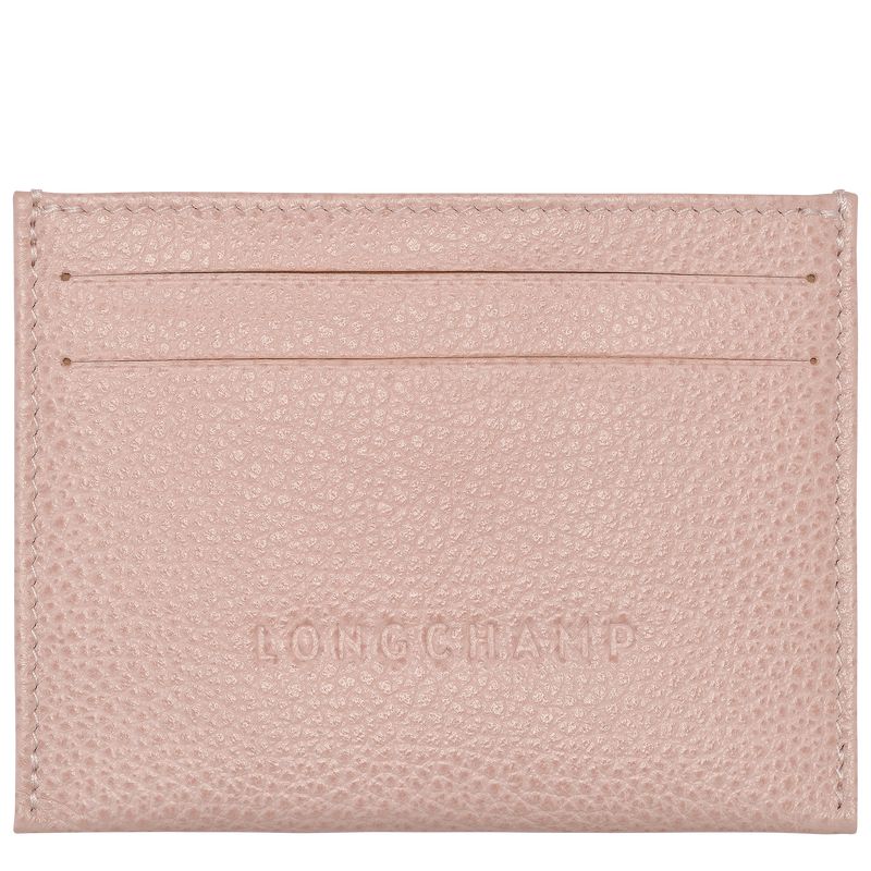 Etui na Karty Damskie Longchamp Le FoulonnÉ Leather Nude | PL8502MQ