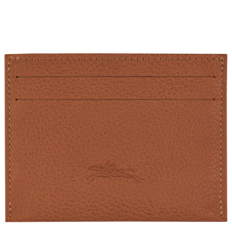 Etui na Karty Damskie Longchamp Le FoulonnÉ Leather Caramel | PL8500BE