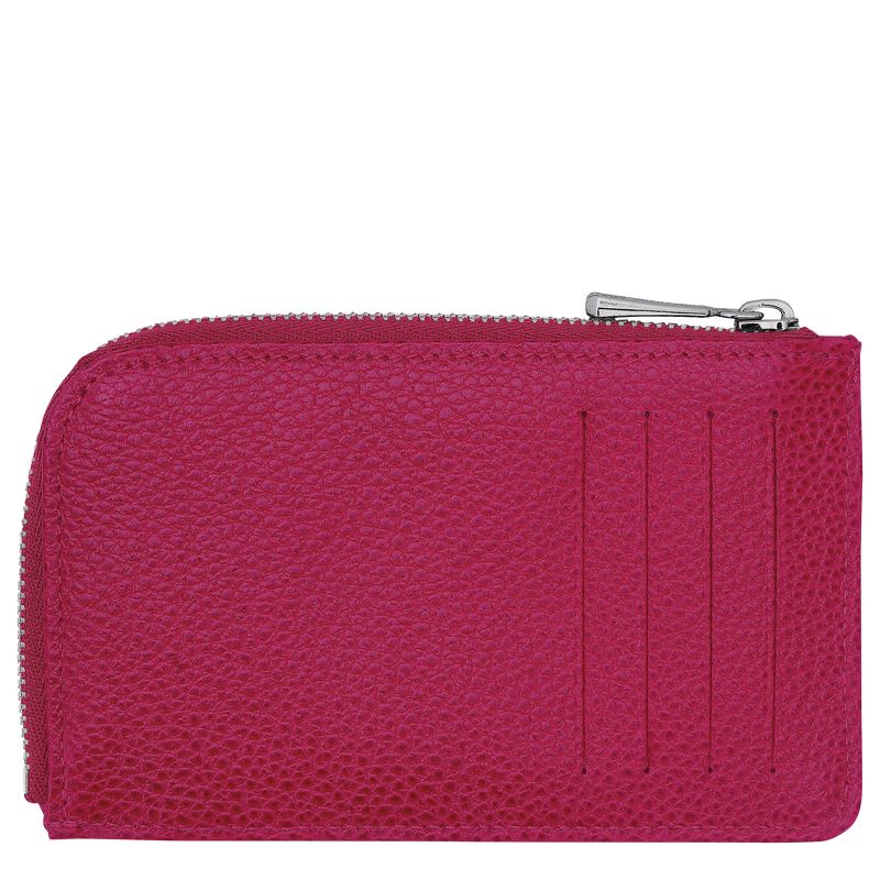 Etui na Karty Damskie Longchamp Le FoulonnÉ Leather Beetroot | PL8488SG