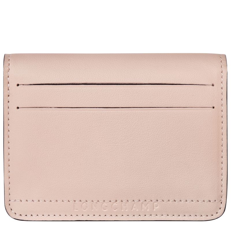 Etui na Karty Damskie Longchamp Le Pliage Xtra Leather Nude | PL8493JP