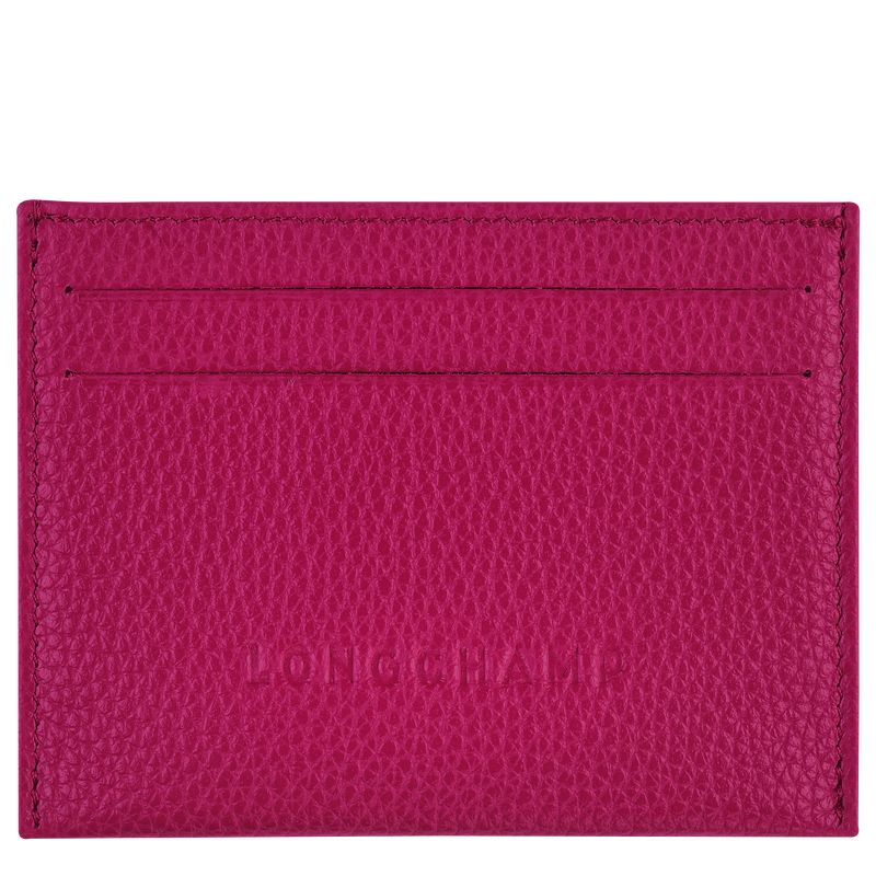 Etui na Karty Męskie Longchamp Le FoulonnÉ Leather Beetroot | PL7356BE