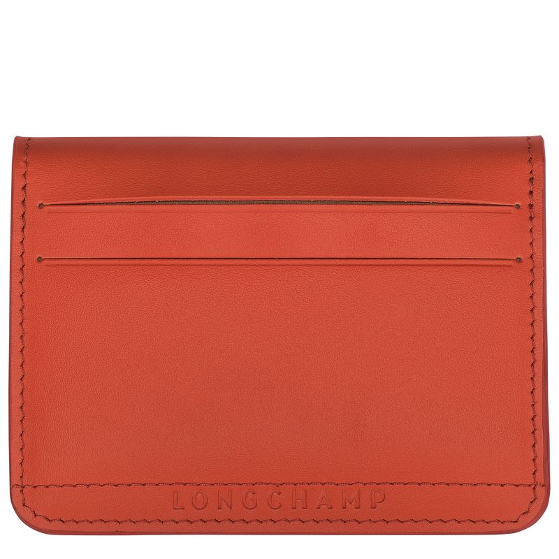 Etui na Karty Męskie Longchamp Le Pliage Xtra Leather Paprika | PL7386WN