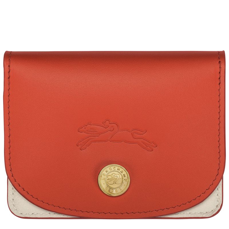 Etui na Karty Męskie Longchamp Le Pliage Xtra Leather Paprika | PL7386WN