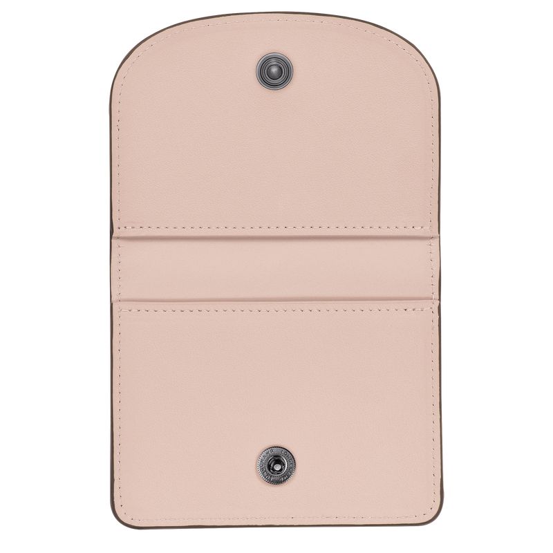 Etui na Karty Męskie Longchamp Le Pliage Xtra Leather Nude | PL7373SG