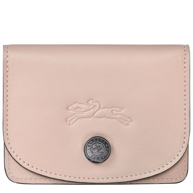 Etui na Karty Męskie Longchamp Le Pliage Xtra Leather Nude | PL7373SG