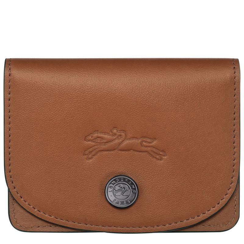 Etui na Karty Męskie Longchamp Le Pliage Xtra Leather Cognac | PL7372DF