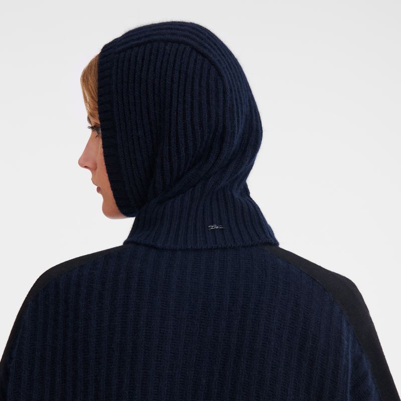 Kapelusz Męskie Longchamp Balaclava Knit Granatowe | PL7000XY