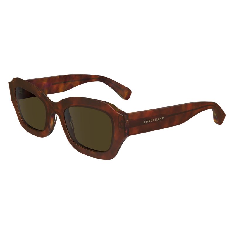 Okulary Przeciwsłoneczne Damskie Longchamp Acetate Brązowe | PL7948OK