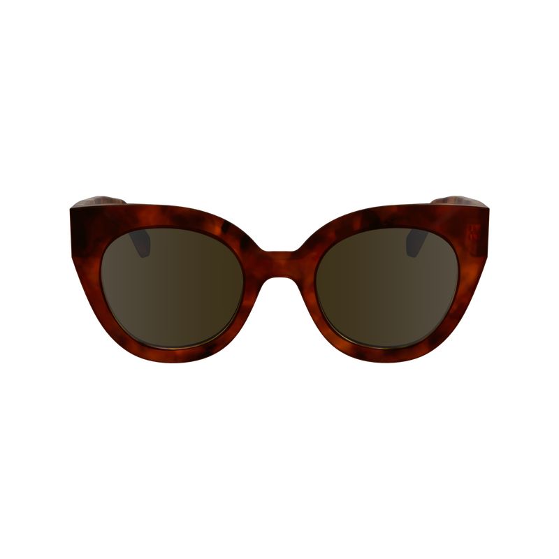 Okulary Przeciwsłoneczne Damskie Longchamp Acetate Brązowe | PL7942GS