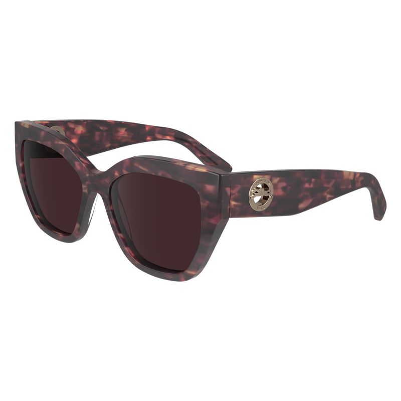 Okulary Przeciwsłoneczne Damskie Longchamp Fall-Winter 2023 Collection Acetate Czerwone | PL7927VR