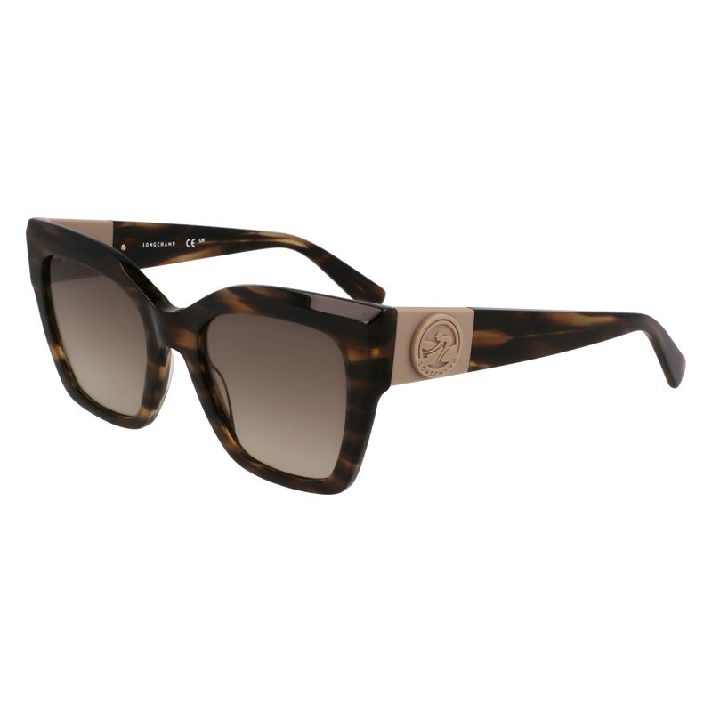 Okulary Przeciwsłoneczne Damskie Longchamp Organic acetate Zielone | PL7926CT