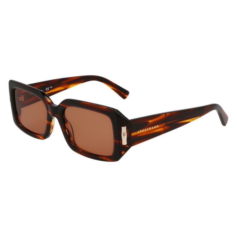 Okulary Przeciwsłoneczne Damskie Longchamp Acetate Brązowe | PL7924ZU